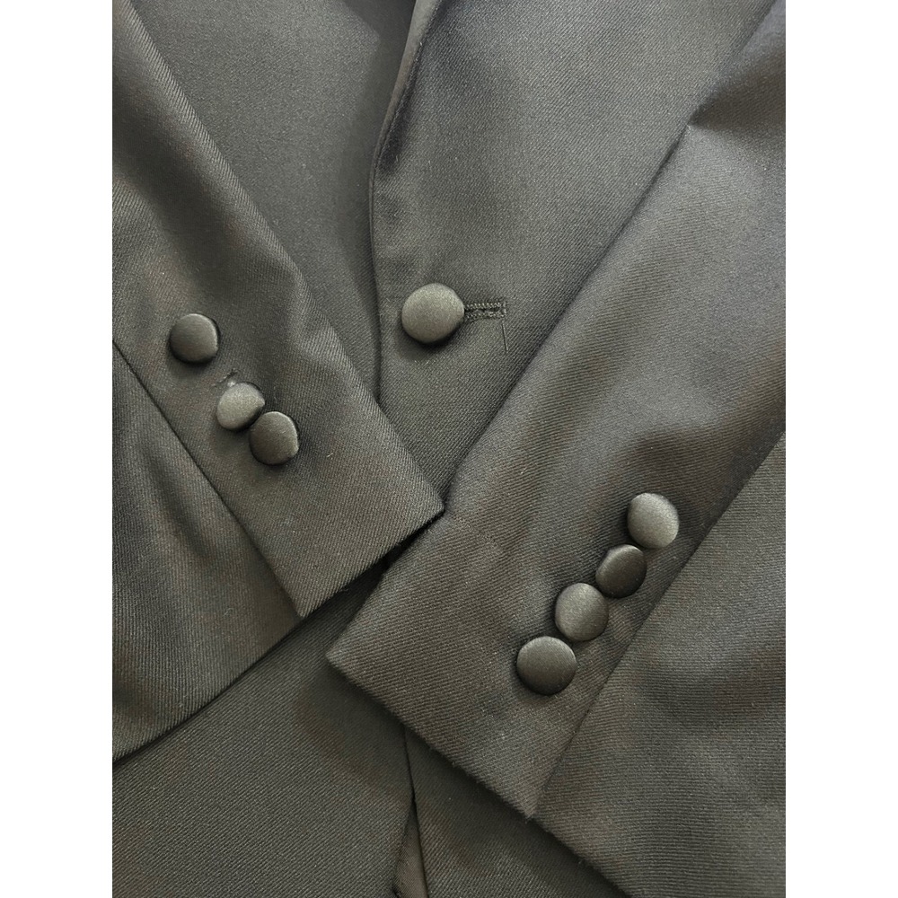 Jos. A. Bank 1905 Collection Mens Black Wool Tuxedo Jacket Blazer 46R - Picture 13 of 14